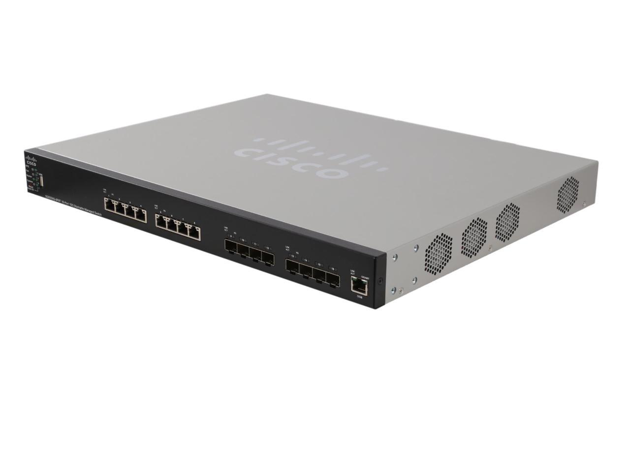 Cisco SMB SG550XG-8F8T-K9 8 Port Stackable Managed Ethernet Switch 10 Gb Ethernet Switch